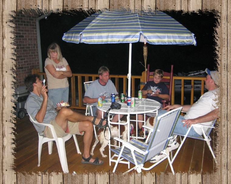 cookout on the deck