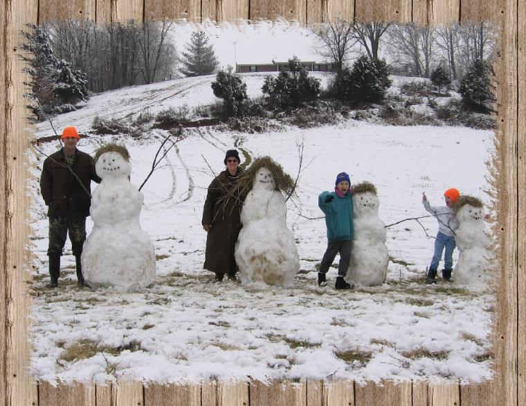 Snowman Family
